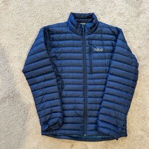 Rab Men's Microlight Down Jacket for Hiking, Climbing, and Skiing. Mens medium